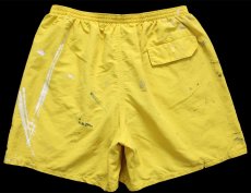画像2: patagoniaパタゴニア BAGGIES SHORTS ペンキ飛び ナイロン バギーズショーツ イエロー M★ショートパンツ (2)