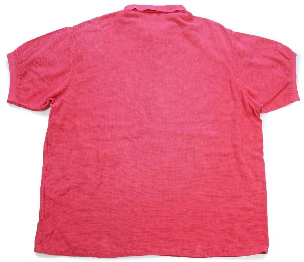 90s patagoniaパタゴニア 無地 コットン ポロシャツ ピンク XXL☆特大