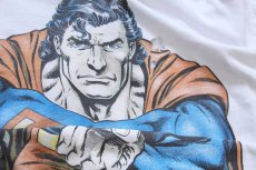 画像6: 90s Hanes Superman スーパーマン Doomsday 両面プリント コットンTシャツ ボロ 白 XL (6)