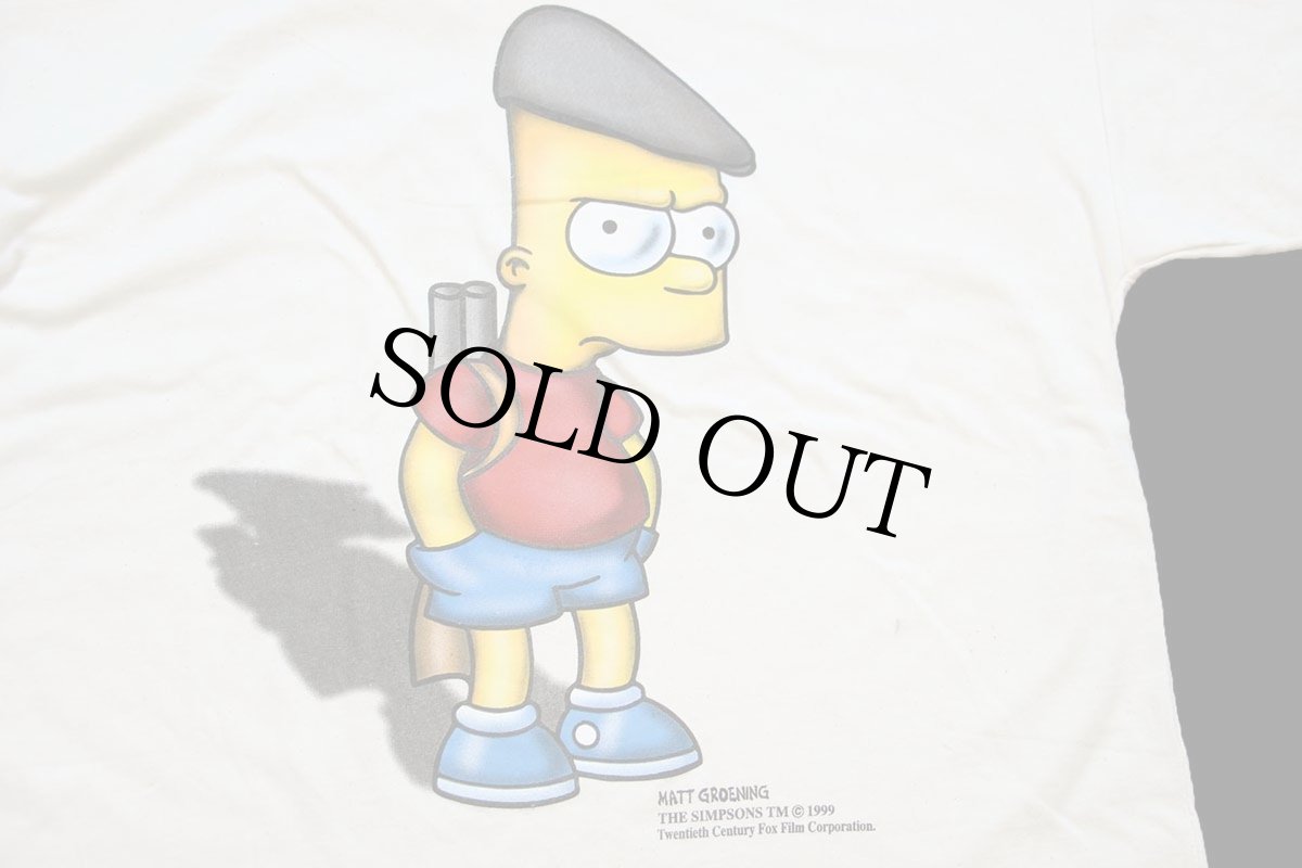 画像4: デッドストック★90s イタリア製 THE SIMPSONS シンプソンズ バート コットンTシャツ 生成り XL (4)