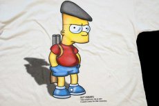 画像4: デッドストック★90s イタリア製 THE SIMPSONS シンプソンズ バート コットンTシャツ 生成り XL (4)