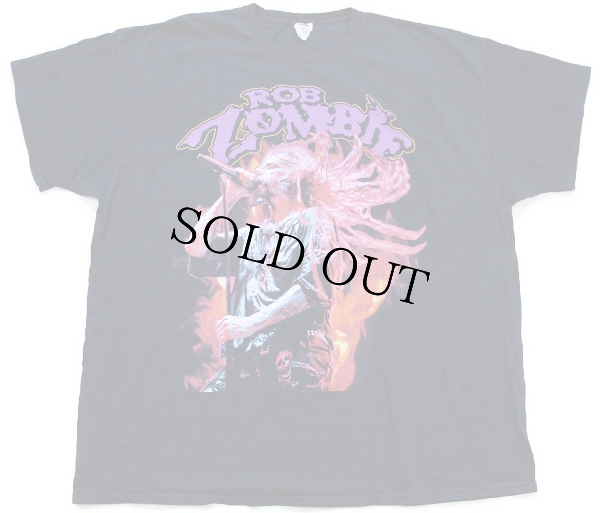 画像2: ROB ZOMBIE ロブゾンビ 両面プリント コットン バンドTシャツ 黒 3XL★特大 WHITE ZOMBIE (2)