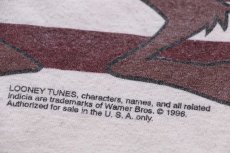 画像4: 90s Warner Bros LOONEY TUNES タズマニアンデビル 星条旗 コットンTシャツ 生成り XXL★特大 (4)