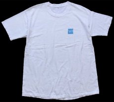 画像2: 00s AMERICAN EXPRESS アメリカン エキスプレス ロゴ コットンTシャツ 白 (2)