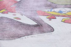 画像4: 90s DUDE with a TUDE タズマニアンデビル 染み込みプリント コットンTシャツ ボロ XL (4)