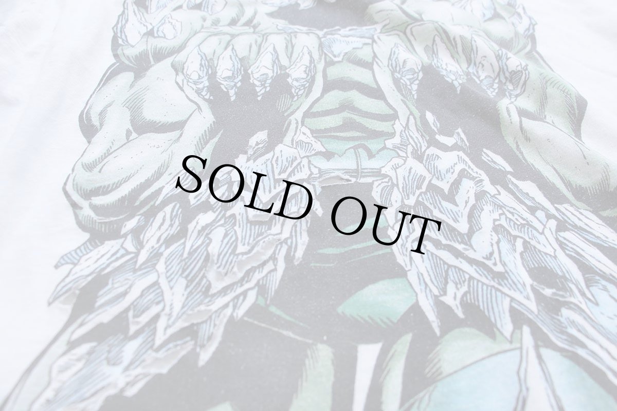 画像8: 90s Hanes Superman スーパーマン Doomsday 両面プリント コットンTシャツ ボロ 白 XL (8)