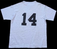 画像3: 90s Bloomfield Pawlak's Gulf Service 14 ナンバリング ヘンリーネック Tシャツ 杢ライトグレー L (3)