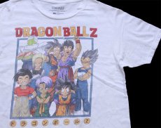 画像1: DRAGONBALL Z ドラゴンボールZ 孫悟空 孫悟飯 トランクス ベジータ ピッコロ キャラクター コットンTシャツ 白 M (1)