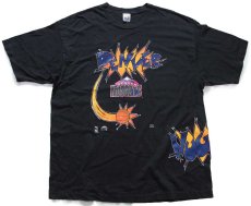 画像1: 80s USA製 NBA DENVER NUGGETS ロゴ コットンTシャツ 黒 XXXL★特大 (1)
