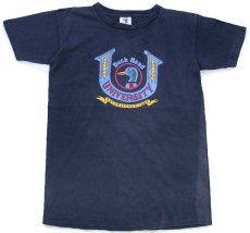 画像2: 90s USA製 Duck Head UNIVERSITY コットンTシャツ 濃紺 フェード (2)