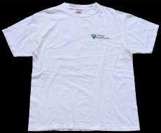 画像2: 90s Virtual Emporium, inc. ロゴ go back 矢印 両面プリント コットンTシャツ 白 L (2)