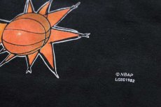 画像4: 80s USA製 NBA DENVER NUGGETS ロゴ コットンTシャツ 黒 XXXL★特大 (4)