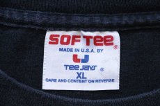 画像4: 90s USA製 DRIVIN' MY LIFE AWAY TRUCK USA コンボイ トラック スカル コットンTシャツ 黒 XL (4)