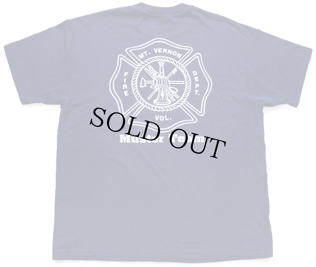 画像3: 90s USA製 Hanes MT.VERNON FIRE DEPT. Muster Team 両面プリント Tシャツ 紺 XL (3)