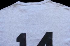 画像5: 90s Bloomfield Pawlak's Gulf Service 14 ナンバリング ヘンリーネック Tシャツ 杢ライトグレー L (5)