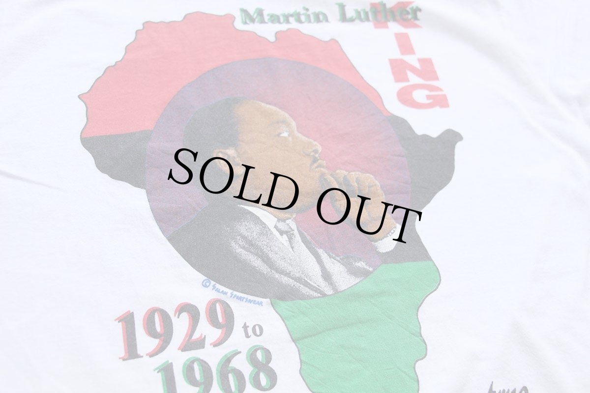 画像4: 80s USA製 Martin Luther King キング牧師 ...to make his dream come true. コットンTシャツ 白 L (4)