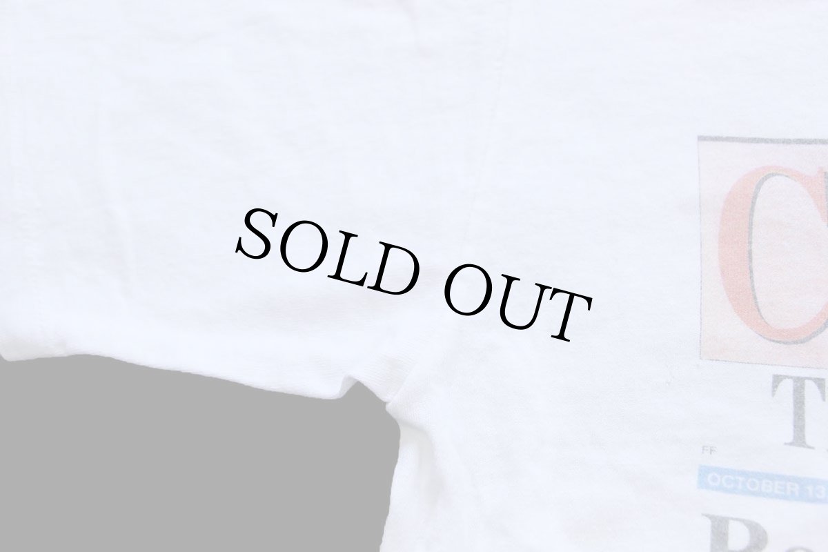 画像6: 90s USA製 MLB THE CINCINNATI REDS CHAMPIONS! ニュースペーパー フォトプリント コットンTシャツ 白 L (6)