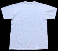 画像3: 90s USA製 RUSSELLラッセル POLAR BEAR CAPITAL OF THE WORLD シロクマ アート コットンTシャツ 白 XL (3)