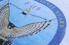 画像4: 90s USA製 Hanes F-16 FIGHTING FALCON 戦闘機 コットンTシャツ 杢ライトグレー XL (4)