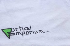 画像6: 90s Virtual Emporium, inc. ロゴ go back 矢印 両面プリント コットンTシャツ 白 L (6)