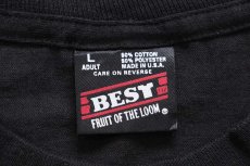 画像4: 90s USA製 EBONE 66 Standing Strong...Moving On アフリカ ラスタ Tシャツ 黒 L (4)