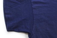 画像6: 90s Duck Head ワンポイント ロゴ刺繍 コットンTシャツ 紺 (6)