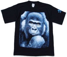 画像2: 90s USA製 UNIVERSAL STUDIOS キングコング アート コットンTシャツ 黒 YOUTH XL★ゴリラ (2)