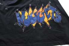 画像6: 80s USA製 NBA DENVER NUGGETS ロゴ コットンTシャツ 黒 XXXL★特大 (6)