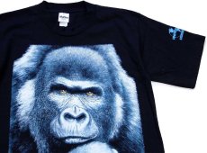 画像1: 90s USA製 UNIVERSAL STUDIOS キングコング アート コットンTシャツ 黒 YOUTH XL★ゴリラ (1)