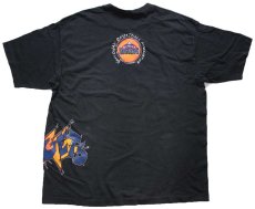 画像2: 80s USA製 NBA DENVER NUGGETS ロゴ コットンTシャツ 黒 XXXL★特大 (2)