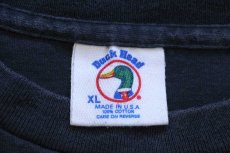 画像4: 90s USA製 Duck Head UNIVERSITY コットンTシャツ 濃紺 フェード (4)