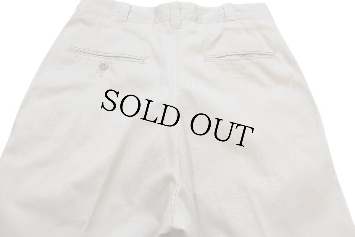 画像5: 70s 米軍 U.S.ARMY コットン×ポリエステル ツイル チノパン カーキ W31 L31 (5)