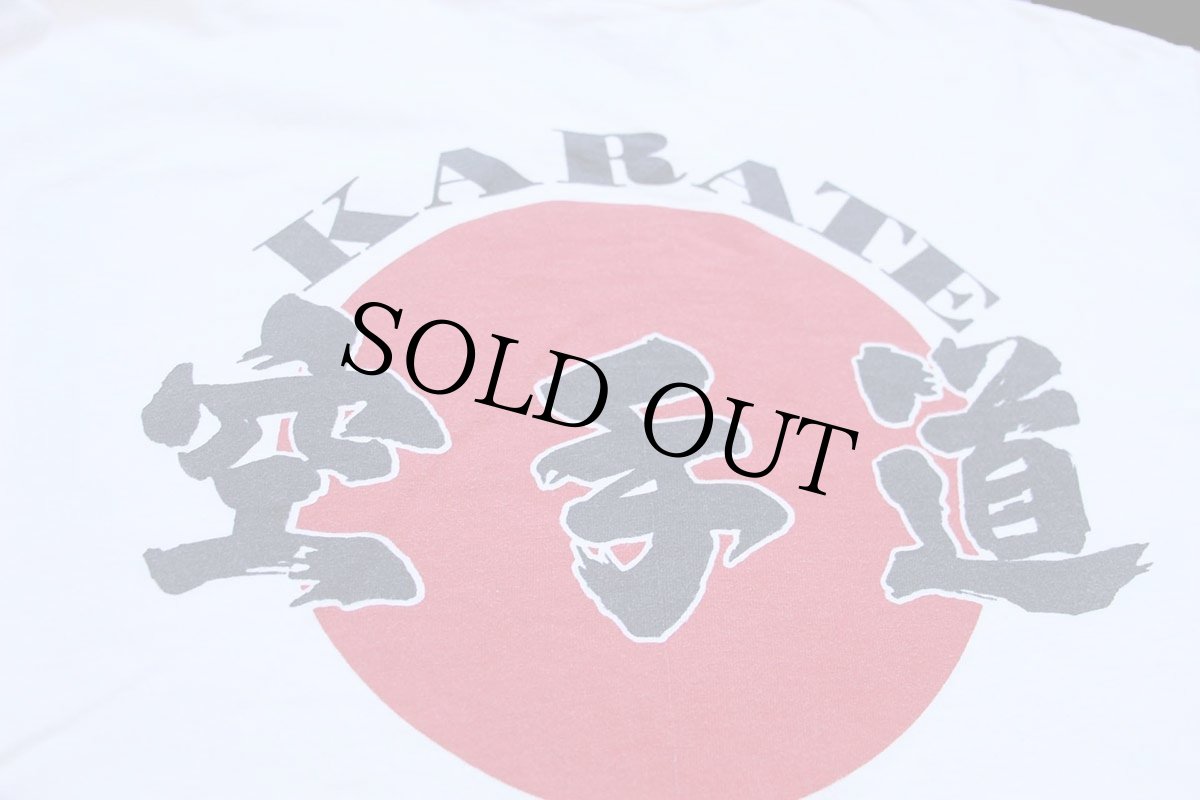 画像4: 00s Hanes KARATE 空手道 両面プリント コットンTシャツ 白 L (4)