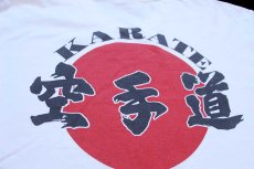 画像4: 00s Hanes KARATE 空手道 両面プリント コットンTシャツ 白 L (4)