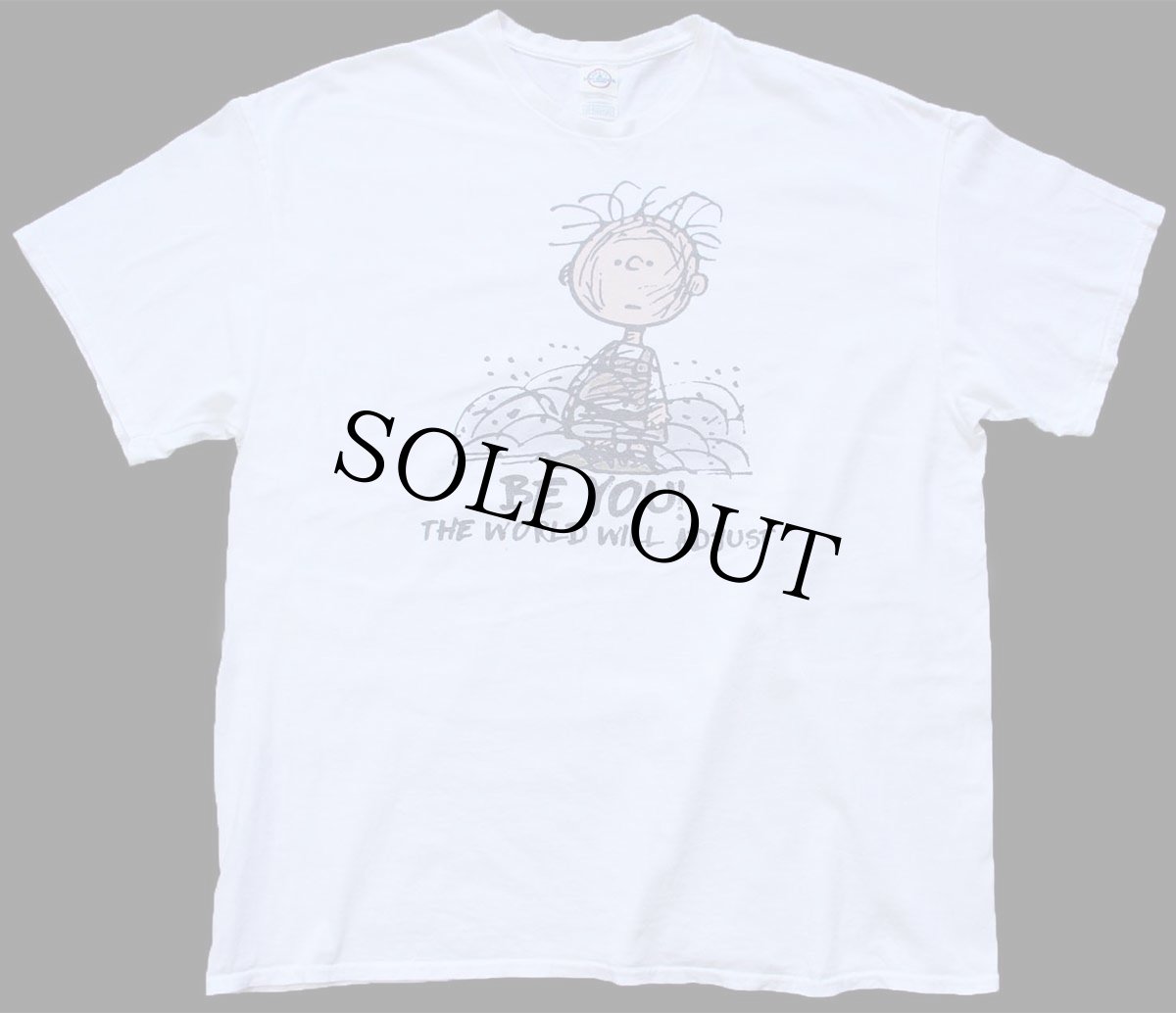 画像2: Pigpen ピッグペン BE YOU! 染み込みプリント コットンTシャツ 白 2XL★特大 スヌーピー (2)