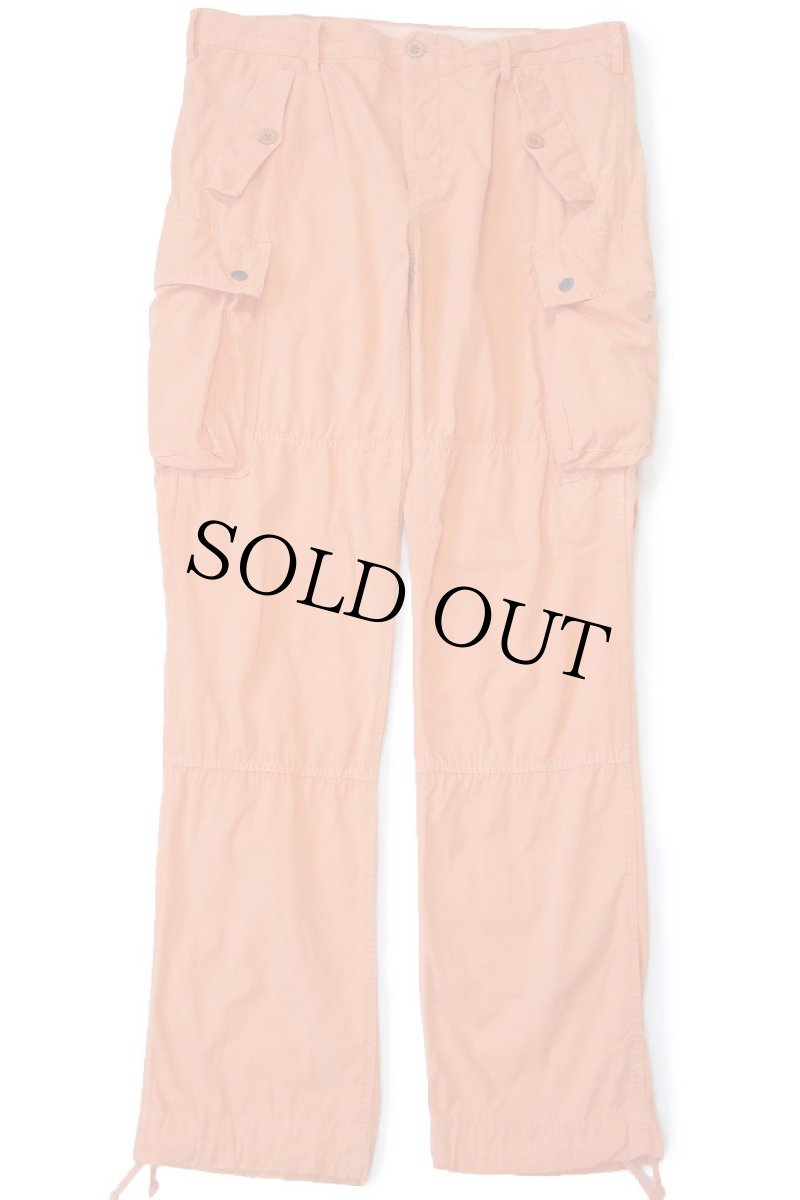 画像2: 00s ポロ ラルフローレン TROUSERS COMBAT コットンポプリン カーゴパンツ 薄オレンジ W33 L32 (2)