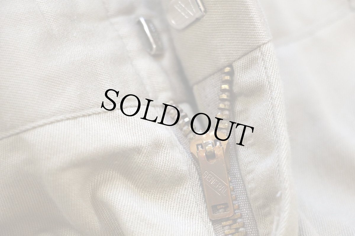 画像7: 70s 米軍 U.S.ARMY コットン×ポリエステル ツイル チノパン カーキ W31 L31 (7)