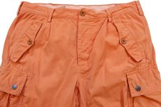 画像4: 00s ポロ ラルフローレン TROUSERS COMBAT コットンポプリン カーゴパンツ 薄オレンジ W33 L32 (4)