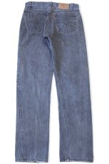 画像3: 80s USA製 Levi'sリーバイス 501 ダメージ 先染め ブラック デニムパンツ フェード W32 L32 (3)