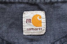 画像6: メキシコ製 carharttカーハート FR CAT2 ペンキ飛び ダック地 ワークパンツ 紺 フェード W34 L36 (6)