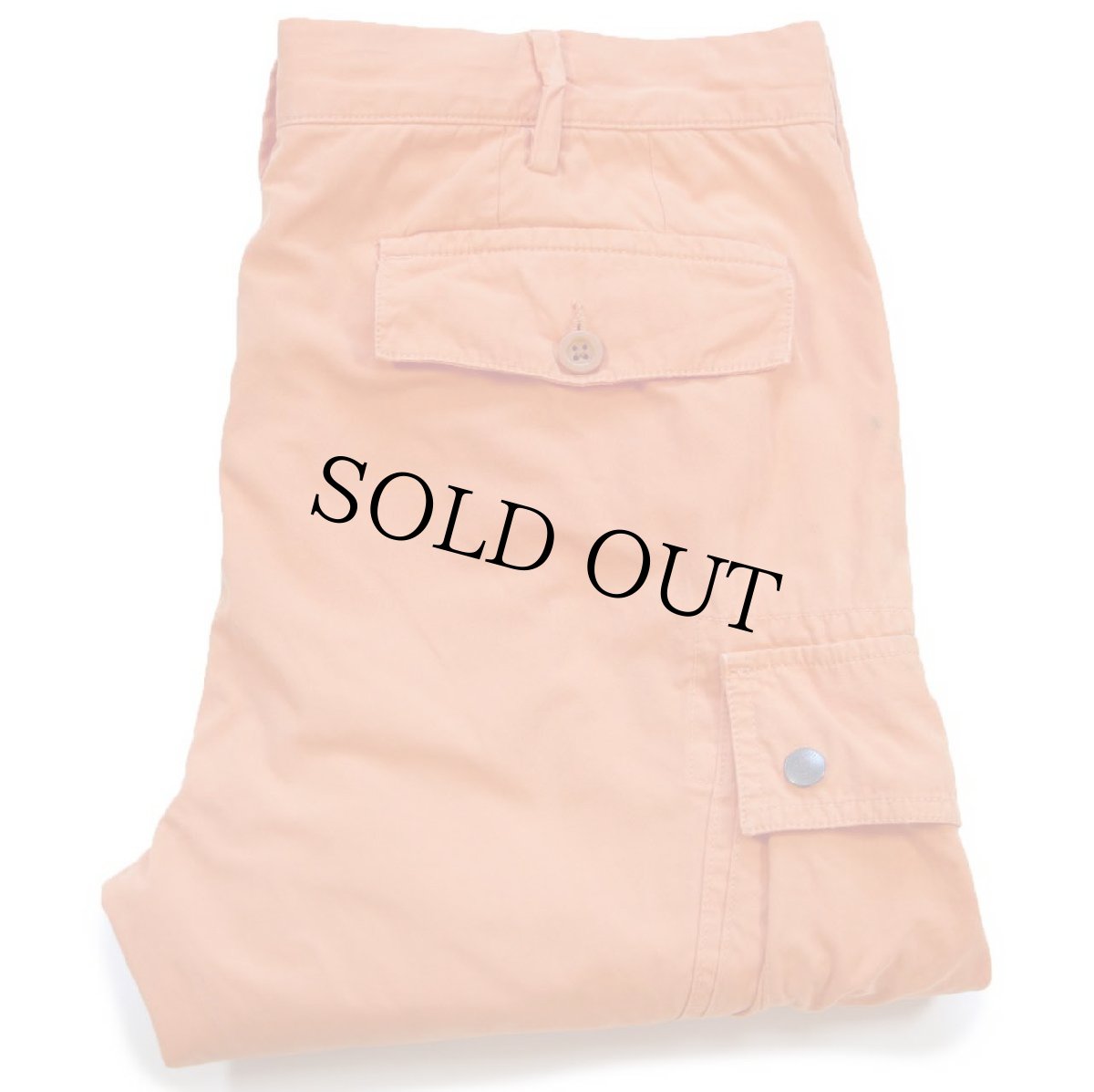 画像1: 00s ポロ ラルフローレン TROUSERS COMBAT コットンポプリン カーゴパンツ 薄オレンジ W33 L32 (1)