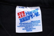 画像5: 90s USA製 Hanes HIRO ひろ MIAMI JAPANESE RESTAURANT 蛍光プリント コットンTシャツ 黒 M (5)