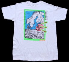 画像2: 90s TARGET BALTIC FREEDOM ESTONIA LATVIA LITHUANIA バルト三国 マップ コットンTシャツ 白 XL (2)