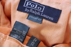 画像6: 00s ポロ ラルフローレン TROUSERS COMBAT コットンポプリン カーゴパンツ 薄オレンジ W33 L32 (6)