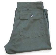 画像1: 70s 民間 ユーティリティ ベイカーパンツ オリーブグリーン W33 (1)