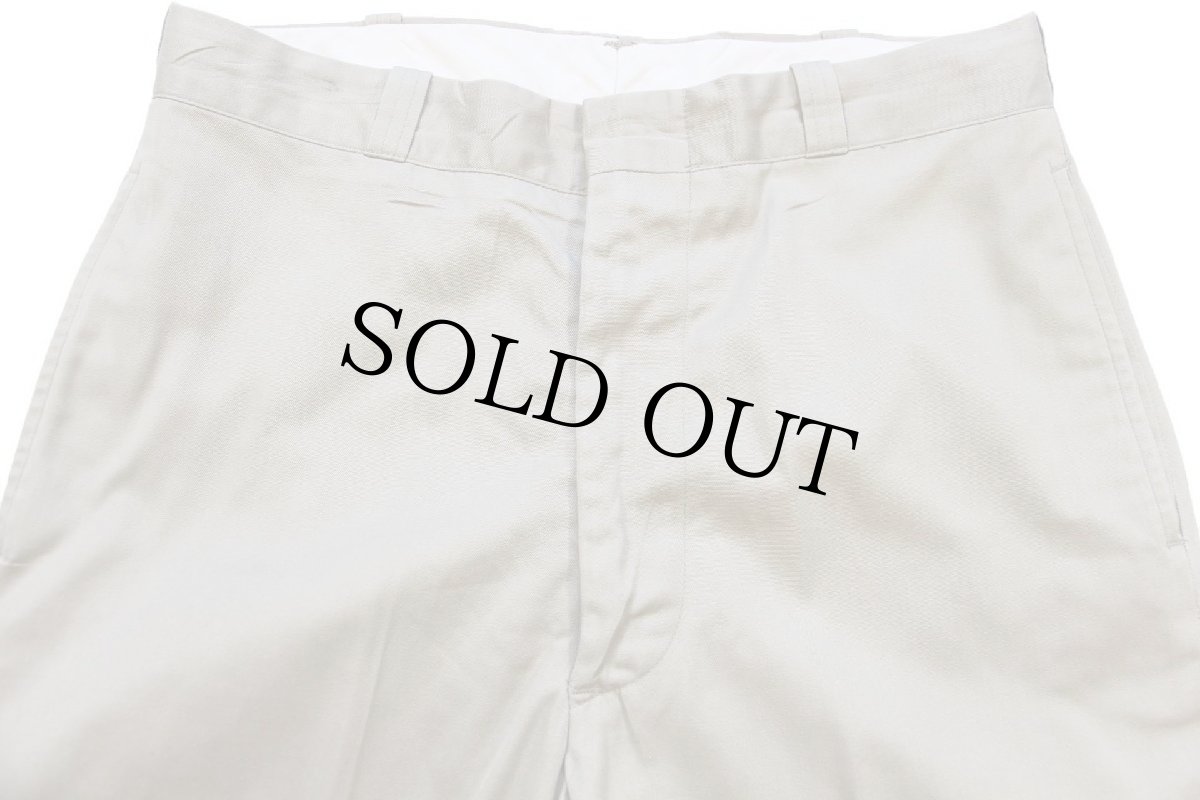 画像4: 70s 米軍 U.S.ARMY コットン×ポリエステル ツイル チノパン カーキ W31 L31 (4)