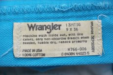 画像6: 90s USA製 Wranglerラングラー 13MT ブリーチ飛び カラーデニムパンツ ライトブルー W29 (6)