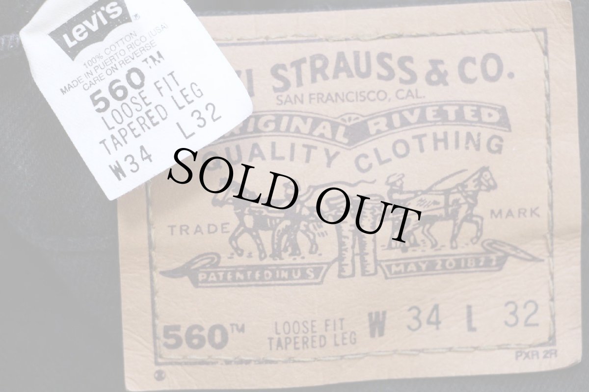 画像6: 90s Levi'sリーバイス 560 ブラック デニムパンツ W34 L32★02 (6)