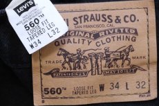 画像6: 90s Levi'sリーバイス 560 ブラック デニムパンツ W34 L32★02 (6)