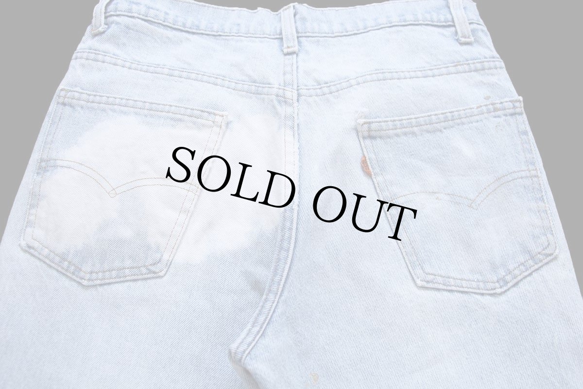 画像5: 80s USA製 Levi'sリーバイス 517 ブリーチ デニムパンツ ボロ W32★ブーツカット (5)